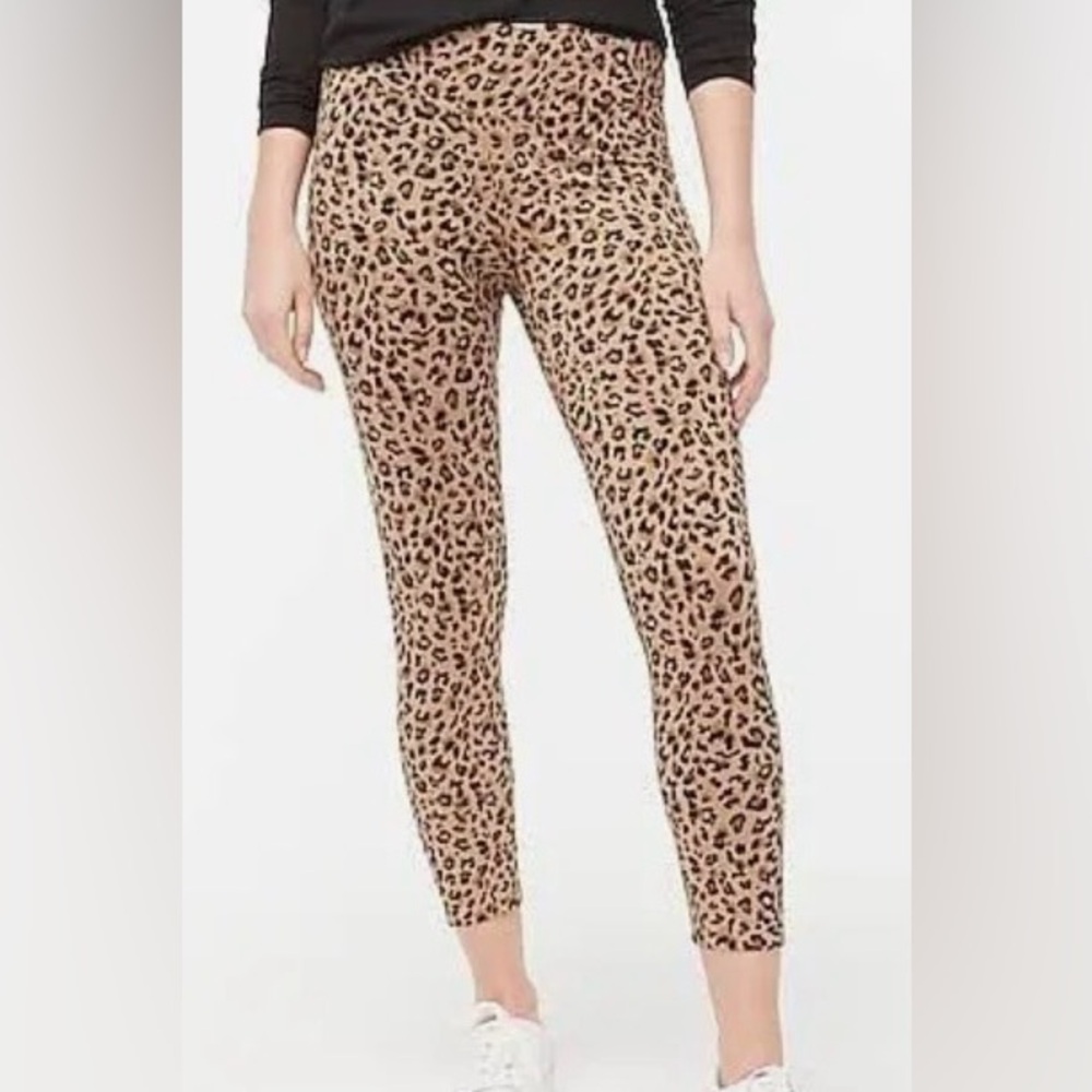 J. Crew Brown Leopard Print capris